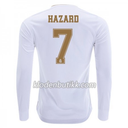 Real Madrid Eden Hazard 7 Hjemme Fotballdrakt 2019-2020 Langermet